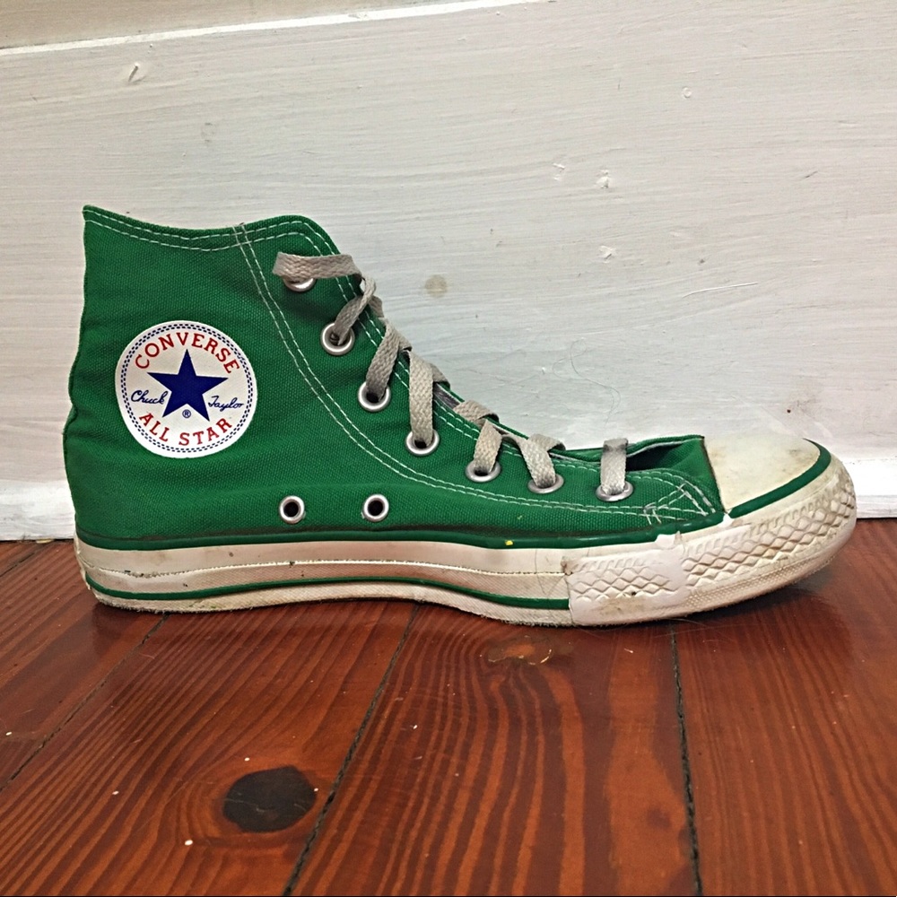 Green Hightop Converse 🤩🥰
